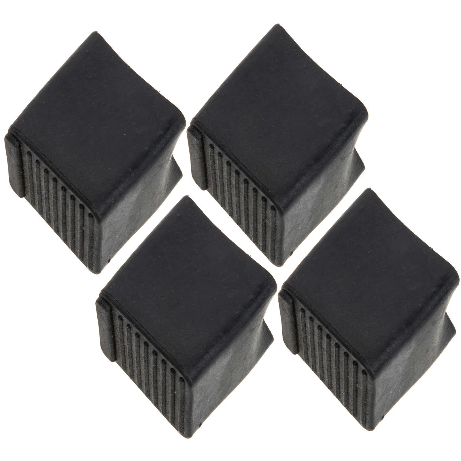 4 Pcs Accessories for Ladder Foot Cover Engineering Pads Protective Case Wear-proof Step Feet Non-slip Mat Black Butt