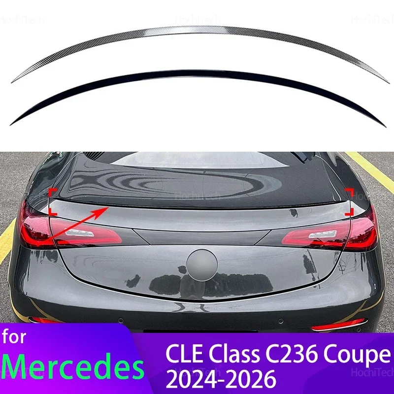 For Mercedes Benz CLE Class C236 Coupe 2024-2026 Car Spoiler Wing High Quality ABS Tuning Accessories Styling Gloss Black