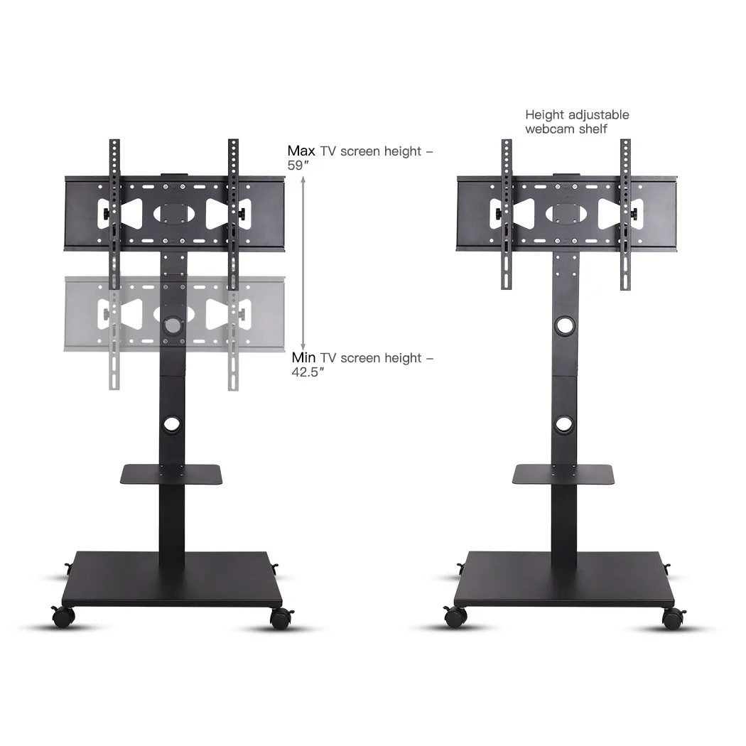 TV bracket Floor-to-ceiling movable monitor bracket Teaching conference integrated mobile cart bracket