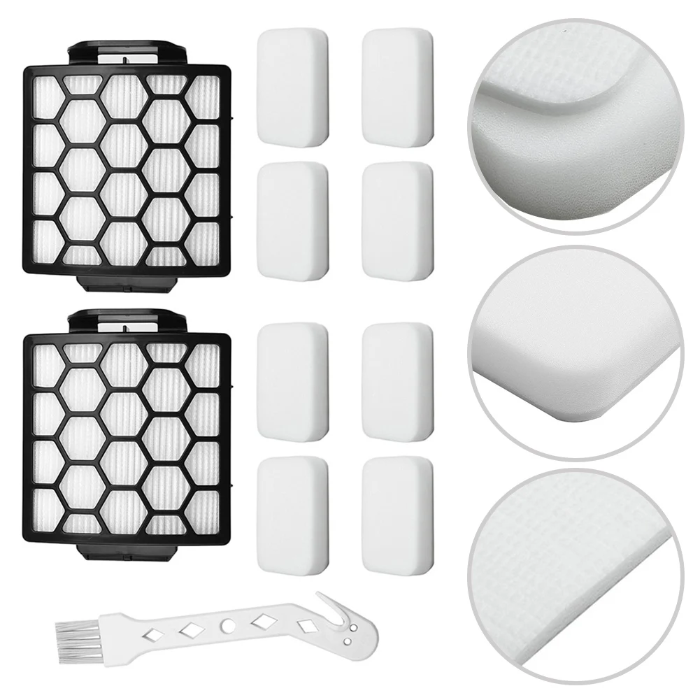 11Pcs Foam Felt HEPA Filter Set For Shark ZU60 ZU62 NV255 NV150 NV251 NV151 Pet Plus Swivel Pro Vacuum Cleaner Replacement Parts