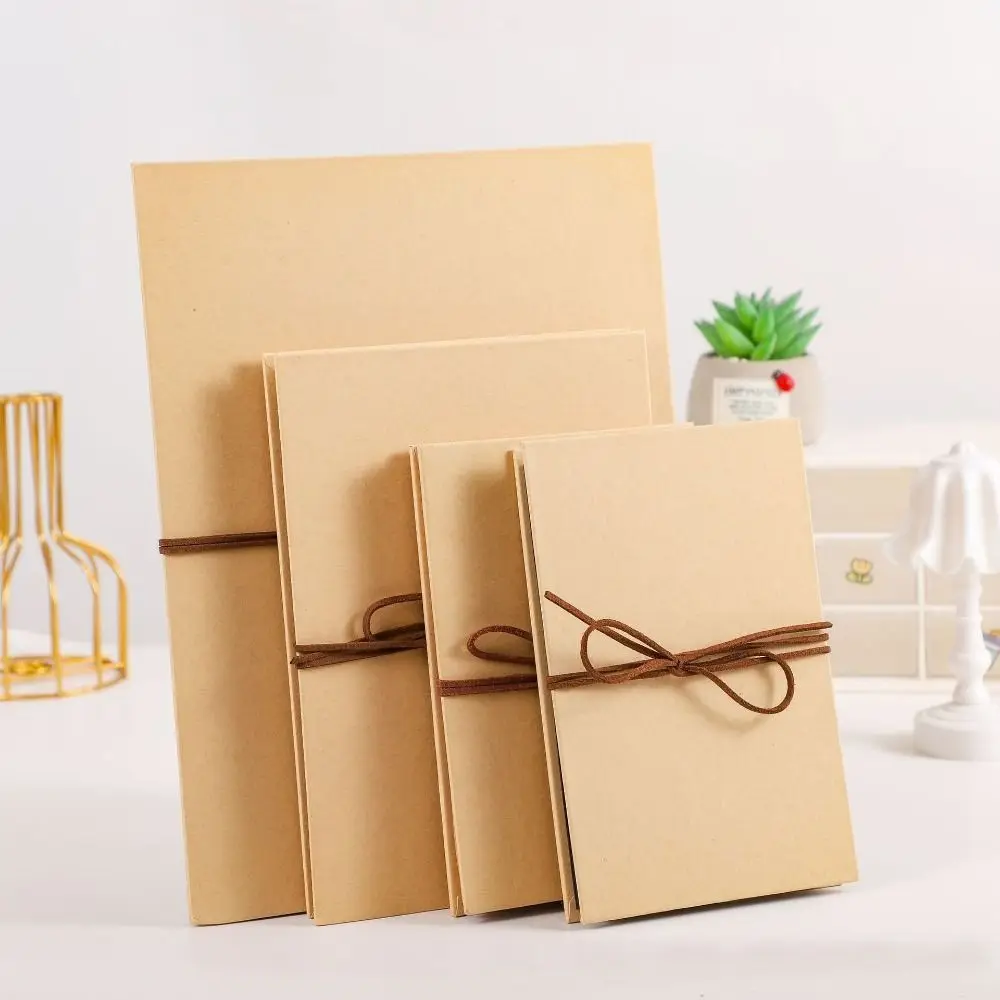 High Quality Kraft Paper Accordion Photo Album 16 Pages Adhesive style Growing Souvenir Book Folding Type Diy Photo Album Gifts