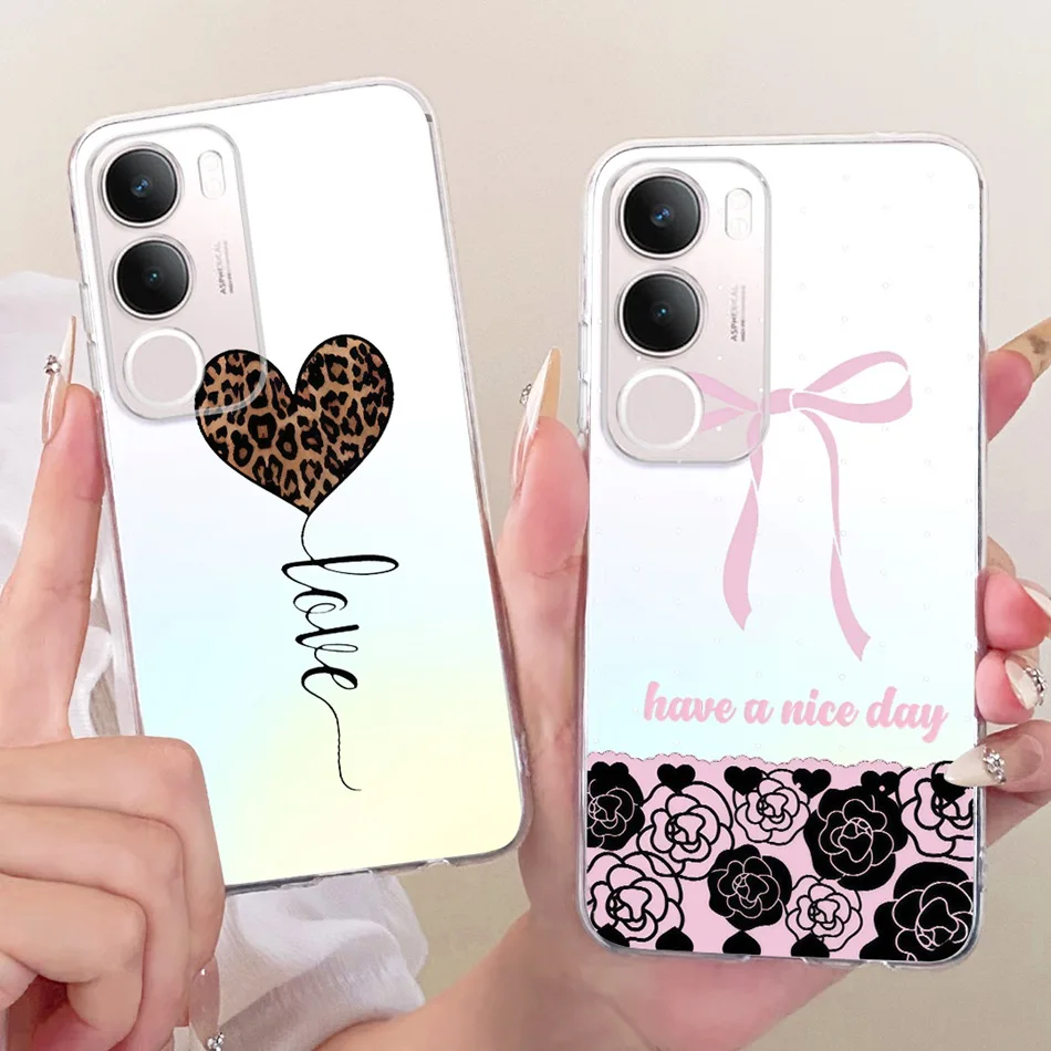 

Для Vivo Y19s Pro Ins новый простой стильный чехол для телефона Vivo Y19s Y 19S Pro V2419 прозрачный мягкий силиконовый чехол из ТПУ