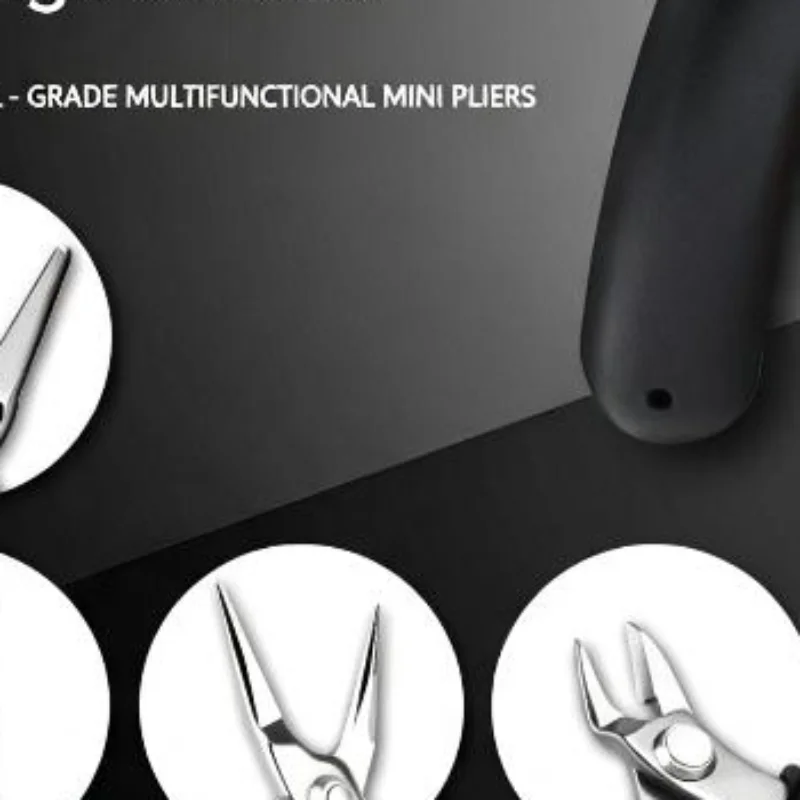 Jewelry Long Nose Pliers Straight Tip Precision Nipper Anti-slip Grip for Handmade Jewelry Craft Wire Processing DIY Project