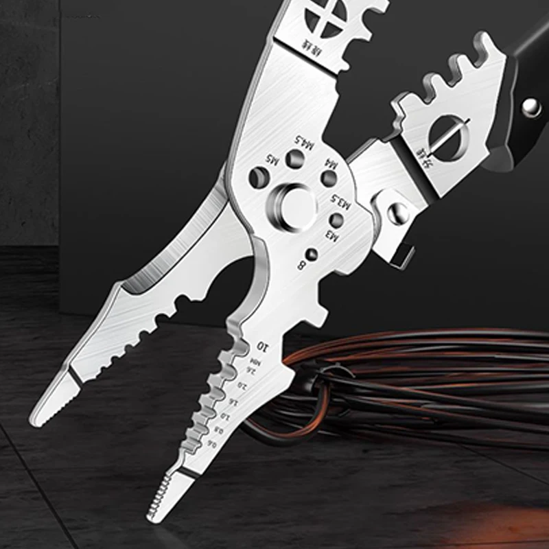 2025 Multifunctional Wire Crimper Pliers Cable Cutter Adjustable Automatic Electrical Wire Stripper Stripping Terminal Hand Tool