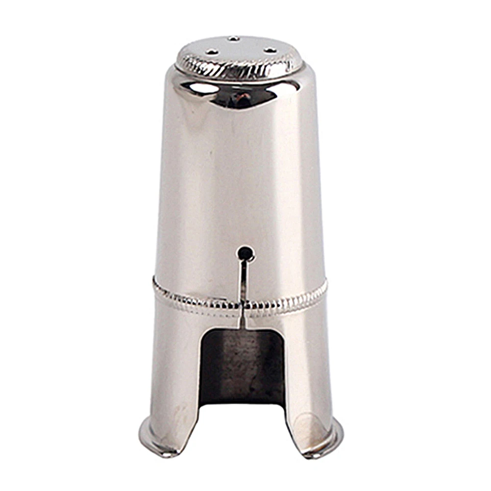 

Saxophone Protective Cap 58Mm Silver Metal For Sax Mouthpiece Clean Durable Dust Cover Small Easy Carry Pure Tone Accessories