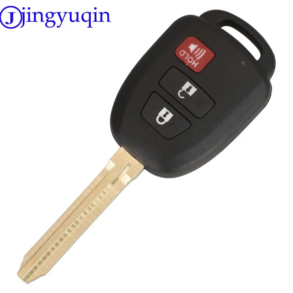 jingyuqin 10ps Do Toyoty CAMRY 2012 2013 2014 2015 Corolla 2014 2015 4-przyciskowy pilot zdalnego sterowania z ostrzem TOY43