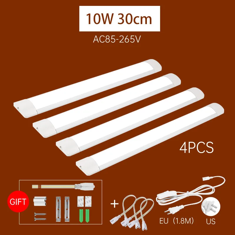 LED ضوء خزانة مع 1.8 متر التبديل 0.3 متر/0.5 متر المطبخ مصباح أنبوبي 10 واط/20 واط السوبر مشرق للمنزل غرفة نوم ضوء تحت خزانة المطبخ