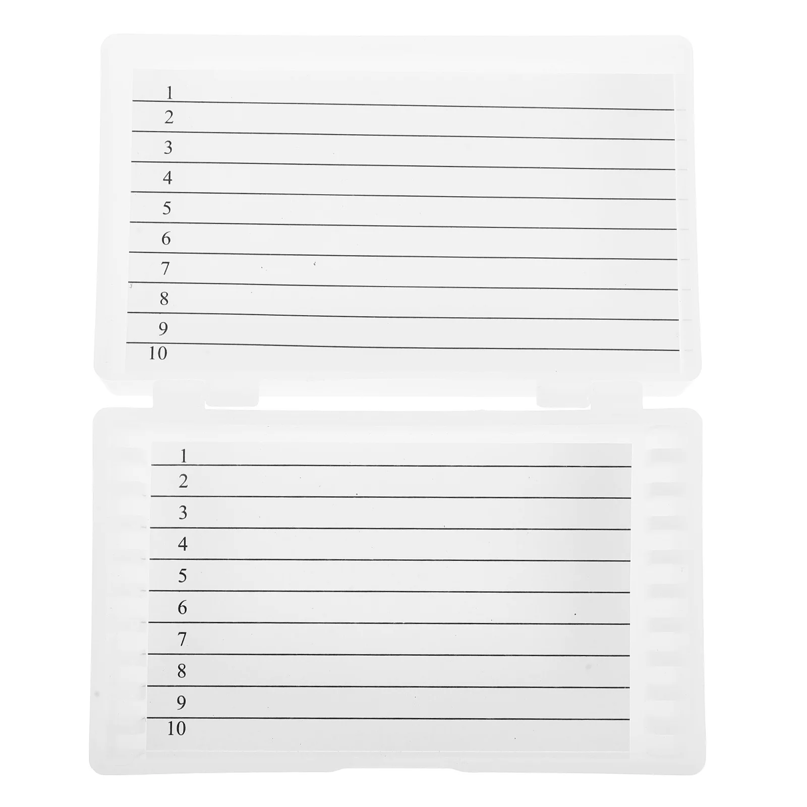 

Case for Microscope Slides Plastic Box Container Glass White Organizer