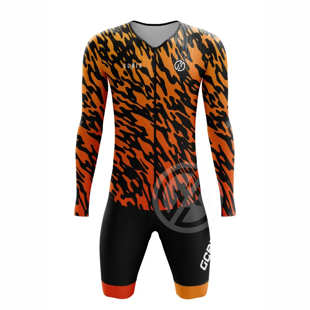 

GG Aero Triathlon костюм с длинными рукавами для мужчин дорожное боди MTB комбинезон 2024 цельный велосипедный комплект триатлон Pad высокое качество