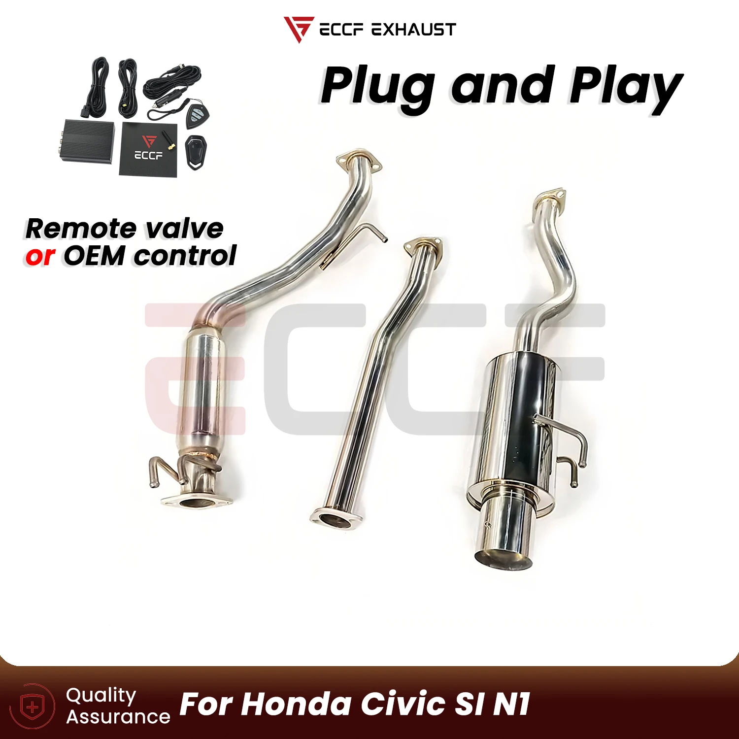 

Sporty Stainless steel Catback Exhaust FOR Honda Civic SI N1 Aggressive Exhaust Sound Plug and Play Performance Upgrade