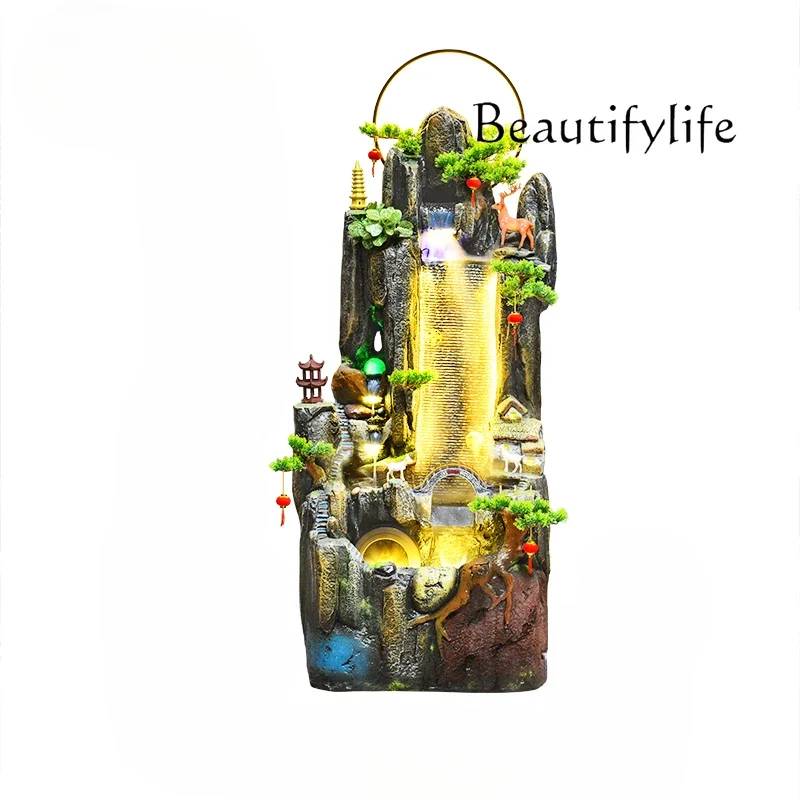 

X Large rockery flowing water fountain ornament living room making feng shui alpine circulation water feature decoration floor