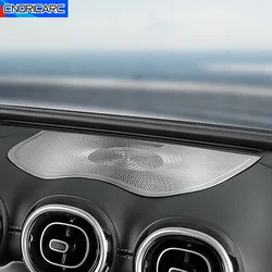 Dashboard Speaker Cover Grille Stainless Steel Decoration Trim For Mercedes Benz GLC X254 2023 Interior Car Accessories Sticker