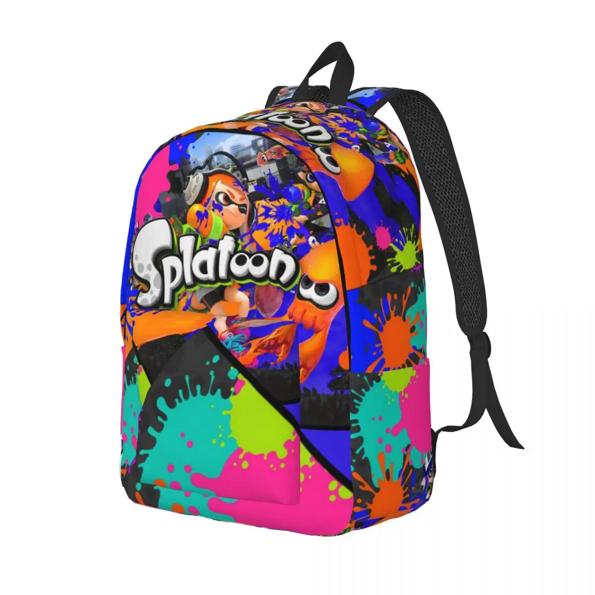 Zaino del fumetto Splatoon per ragazzo ragazza bambini studente scuola Bookbag gioco Graffiti tela Daypack scuola materna borsa primaria regalo