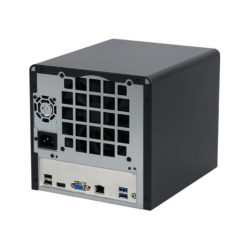 Home NAS PC Intel N100 Prozessor DDR5 M.2 NVMe SSD Win11 unterstützt 4X 6X 8X Bay 2,5 oder 3,5 Zoll Festplatten 10G Ethernet Typ-C HDMI DP