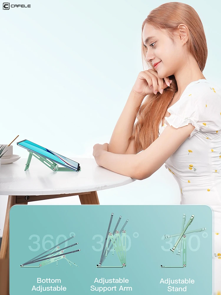 CAFELE Portable Desk Holder For Phone Stand Universal Phone Holder Foldable Mobile Phone Bracket For iPad iPhone 14 Pro Max 12