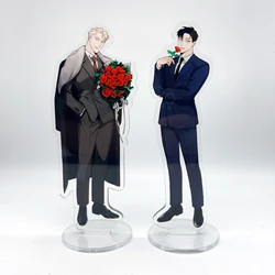 Anime Manwha Acrylic Stand Rose and Champagne Leewoon Figure Display Korean BL Manga Goods Collection Desk Decoration Gift