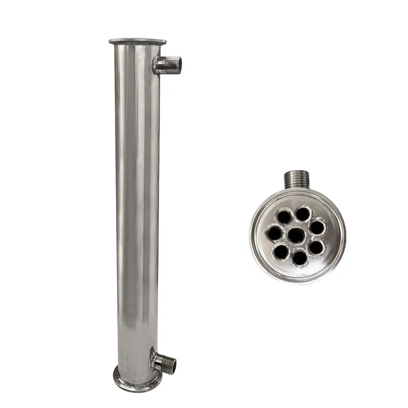 2 Inch 304 Stainless Steel Straight Tube Heat Exchanger Condenser Cooling Coil Customized