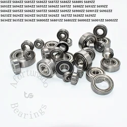 Single miniature stainless steel bearings in various sizes 1 pcs 604zz 605 606 607 608 623zz 624 625 634zz 683zz