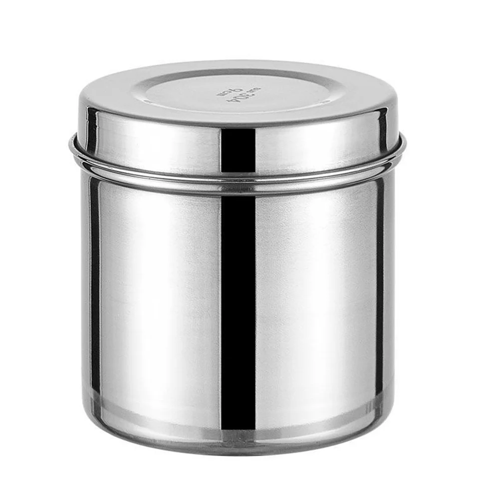 

Банки из нержавеющей стали, держатель для йодной марли, банки для йодофор, канистры из нержавеющей стали для татуировки PMU, больницы, дома, кухни, серебро