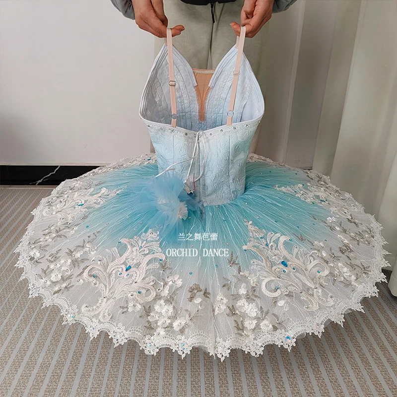 BT01211 taille personnalisée professionnelle couleur personnalisée enfants filles femmes adultes bleu Ballet Tutu Costumes