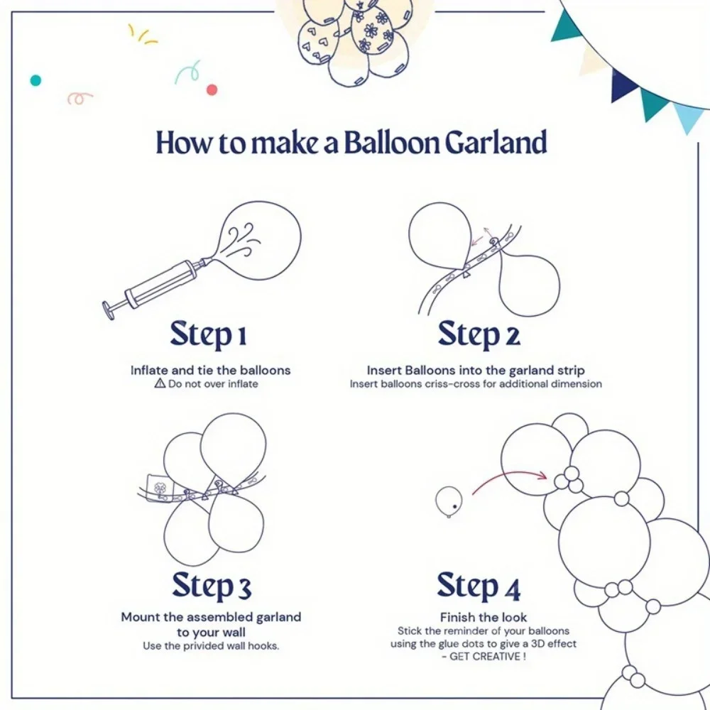 Snowflake Balloon Garland Kit 126PCS for Winter Events, Party Birthdays and Indoor/outdoor Winter Wonderland Party Decorations