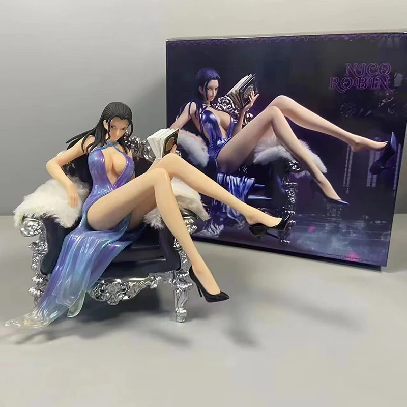 In Stock One Piece New Figure Nico Robin Suit Thug Series Robin Anime Robin Sexy Action Figure Pvc Statue Doll Model Toys Gift