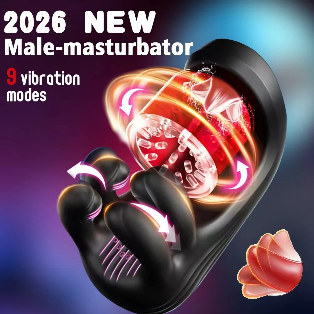 Adult Sex Toy Male Penis Stimulator Massager 9 Vibration Rotation Suction Modes USB Rechargeable Masturbation Cup Adult Supplies - view 6