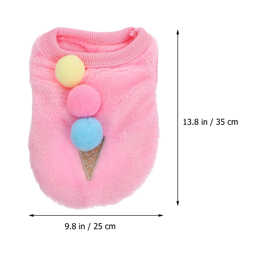 

Pet Dog Warm Clothes Coral Fleece Durable Lightweight Breathable Comfortable Winter Costume Small Coat Pet Vest Accessories