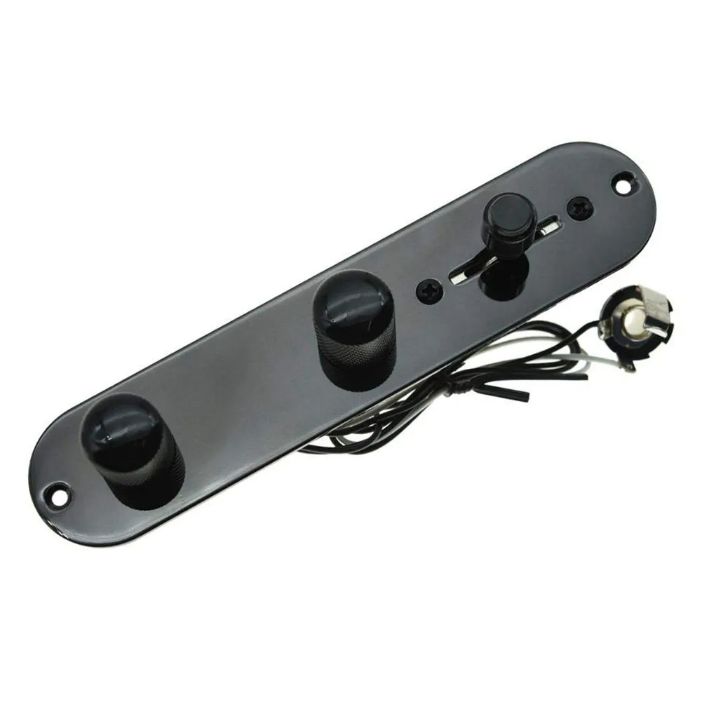 For Telecaster Prewired Control Plate with 3 Way Switch and Control Pots Easy Installation with Minimal Soldering