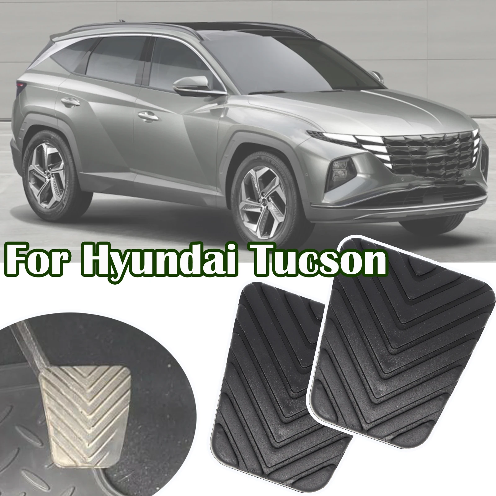 

Rubber Brake Clutch Foot Pedal Pad Cover Replacement For Hyundai Tucson JM LM 2004 - 2010 2011 2012 2013 2014 2015 2016 2017