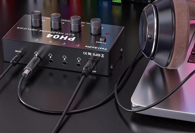 headphone amplifier 4-channel stereo portable distributor