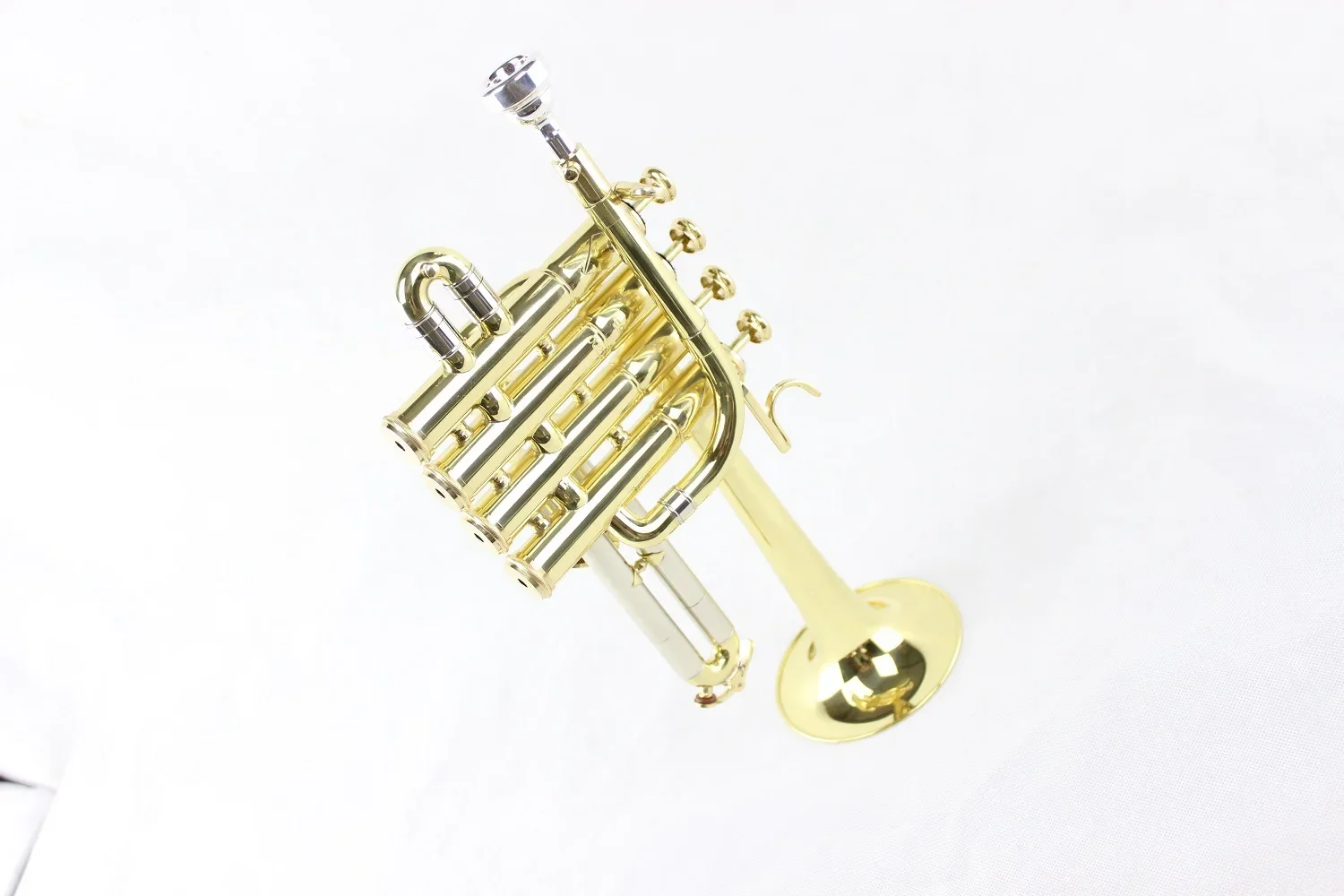 Wholesale hot sell B flat 4 key brass trumpet for beginners student