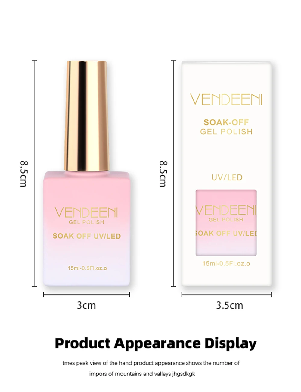 Vendeeni 9-Farben Funkelnder Fluoreszierender Diamant-Gel-Nagellack, Glänzender UV-Soak-Off-Gel-Lack, Glitzer-Nagelkunst-Gel-Lack – Detail 9