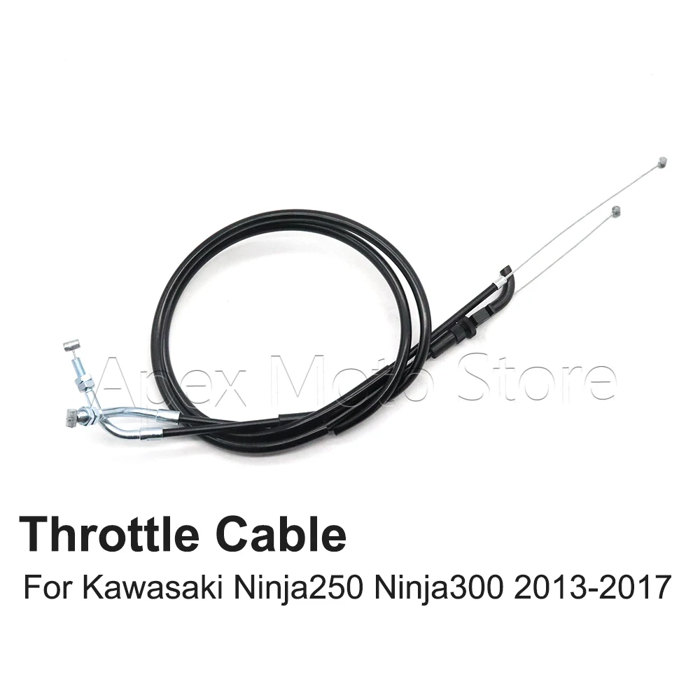 

Motorcycle Accessories Throttle Cable Line Wires For Kawasaki Ninja 250 300 Ninja250 Ninja300 2013 2014 2015 2016 2017