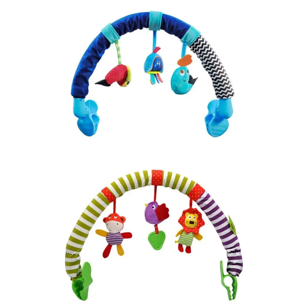 Hochets de berceau en coton PP, jouets en peluche musicaux, éducation précoce, poupée poussette, lit suspendu, pendentif cloche, jouet doux