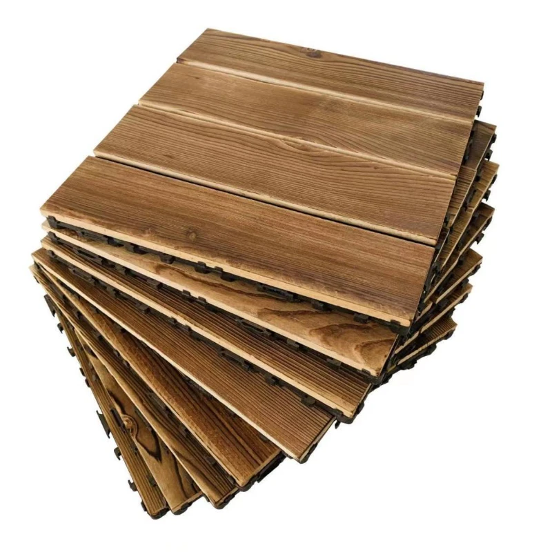 Balcony Wood Floor Outdoor Plastic Wood Splicing Courtyard Solid Wood Floor Garden Anti-corrosion Wood Transformation