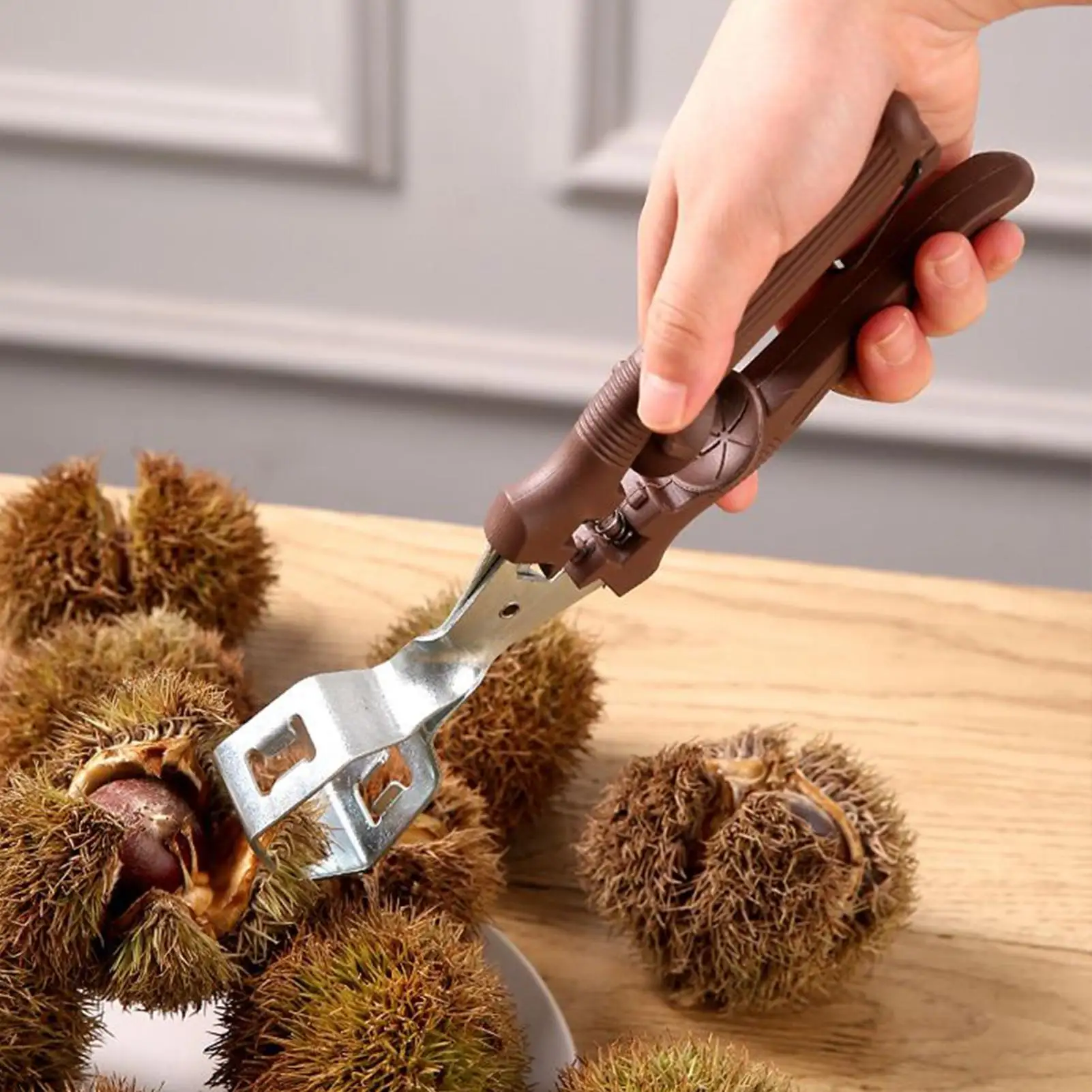Chestnut Opener Manual Chestnut Opening Cutter Kitchen Nutcracker Tool For Pecans Almonds Walnuts Home Party Camping Cooking Men