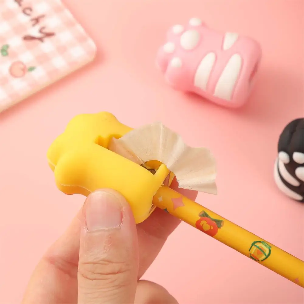 

Mini Pencil Sharpener Cartoon Cat Paw Stationery Pencil Sharpener For Pupils Kawaii Cat Paw School Sharpener Student Supplies