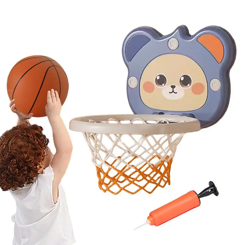 

Mini Basketball Hoop For Wall Basketball Goals Hoop Scoring Board Indoor Game Scoreboard Without Drilling Includes Pump & 2