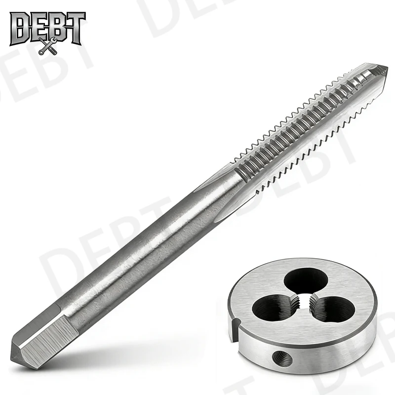Debt M4 X 0.35 Tap and Die Set Right Hand, M4 X 0.35 Thread Tap and Die