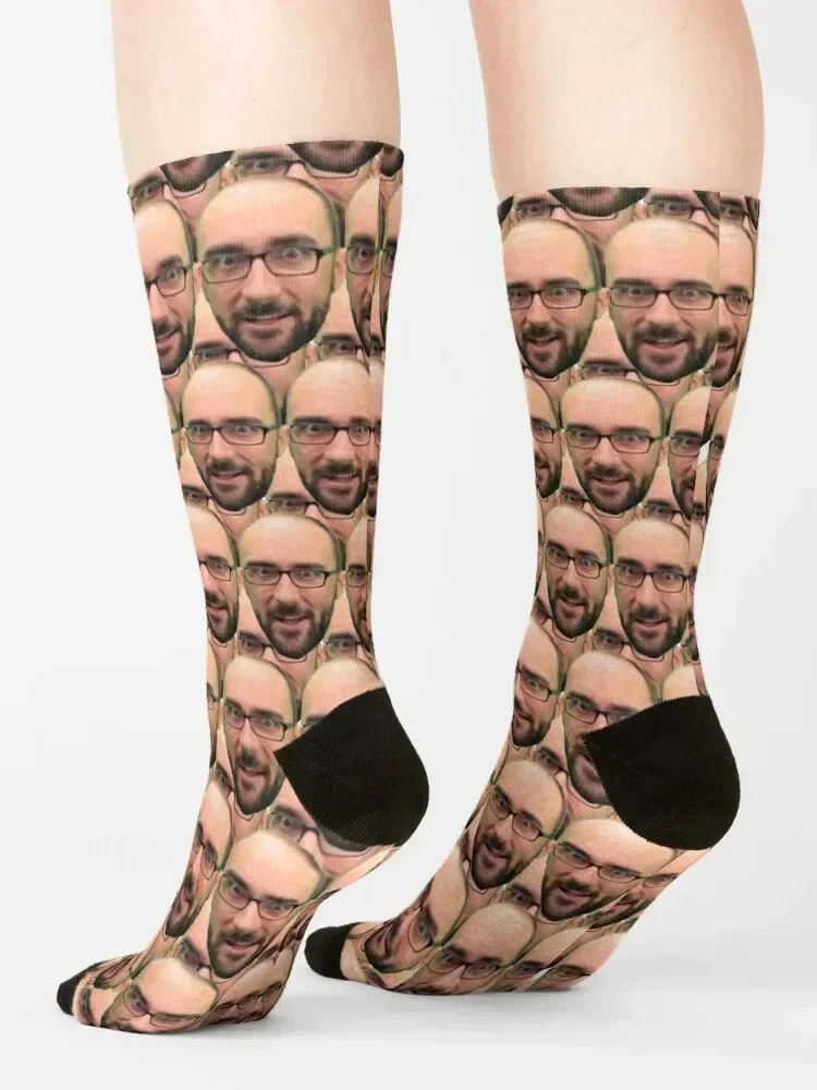 Hey Vsauce Michael here Socks kids loose Christmas new in's Women's Socks Men's
