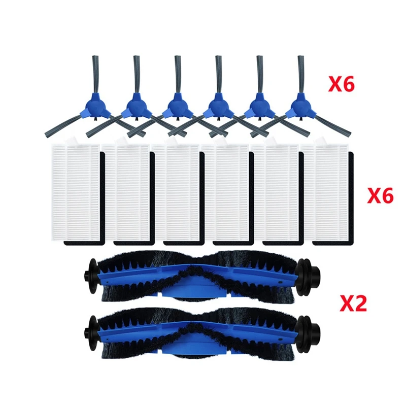 Cepillo lateral principal de filtro HEPA primario para componentes de robot Anker Eufy Robovac 11S, 12, 15T, 15C, 25C, 30, 30C, 35C