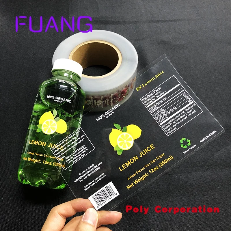 Custom  Custom Adhesive Private Label Stickers Printing 250ml Label for Beauty Personal Care Shampoo Products