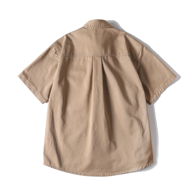 Nationale Stijl Pan Mond Nieuwe Chinese Stijl Korte Mouwen Shirt Mannen Hoge Kwaliteit