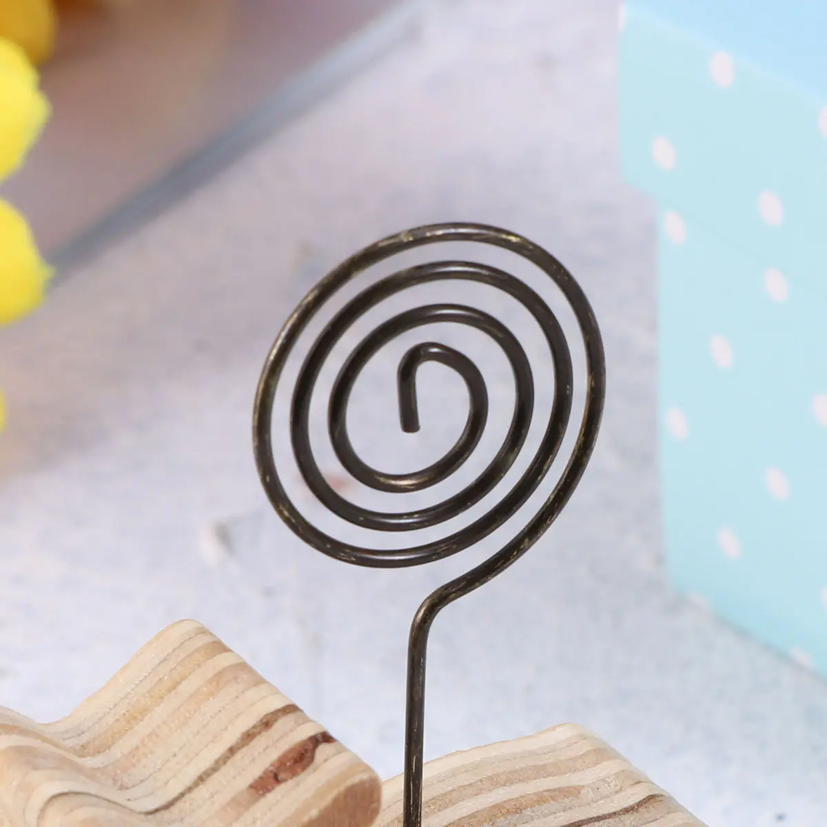 10Pcs Wood Animal Memo Clip Cartoon Deer Desktop Note Holder Vintage Photo Stand Paper Organizer Home Office Wedding Decorations