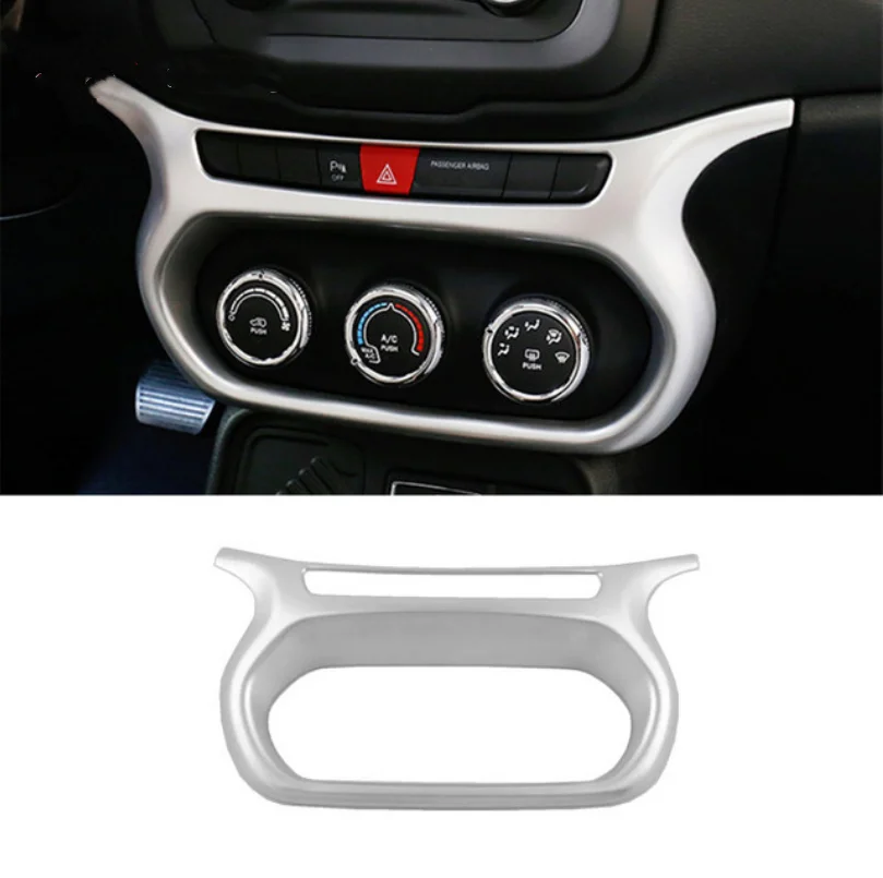 For Jeep Renegade 2015-2018-2020 Accessories LHD Transmission Shift Stalls Gear Frame Cover Trim AC Outlet Adjustment Cup Holder