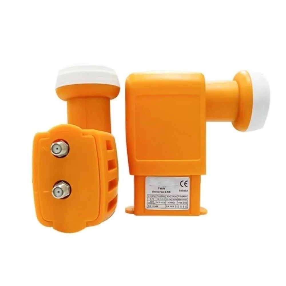 LNB Universal Doble de Banda KU de Alta Ganancia, Polarización Lineal, LNB Digital Satelital de Bajo Ruido, Convertidor Lineal LNB Ultra HD