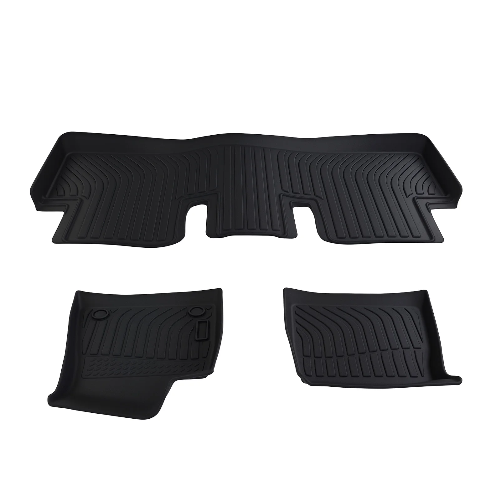 

Anti-Slip Floor Mats for Tesla 3 2017-2023 Black TPE Rubber Car Carpet