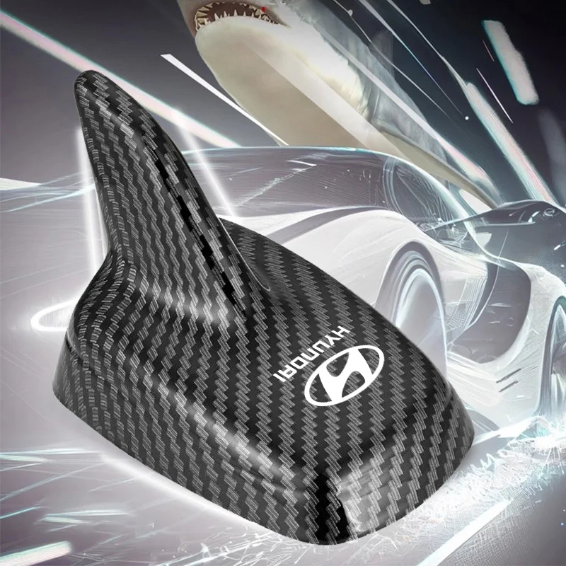 

Carbon fiber Car Top Signal Aerials Shark Fin Antenna Decoration For Hyundai I10 I20 I30 Ix35 Ix55 MISTRA SANTAFE SOLARIS TUCSON