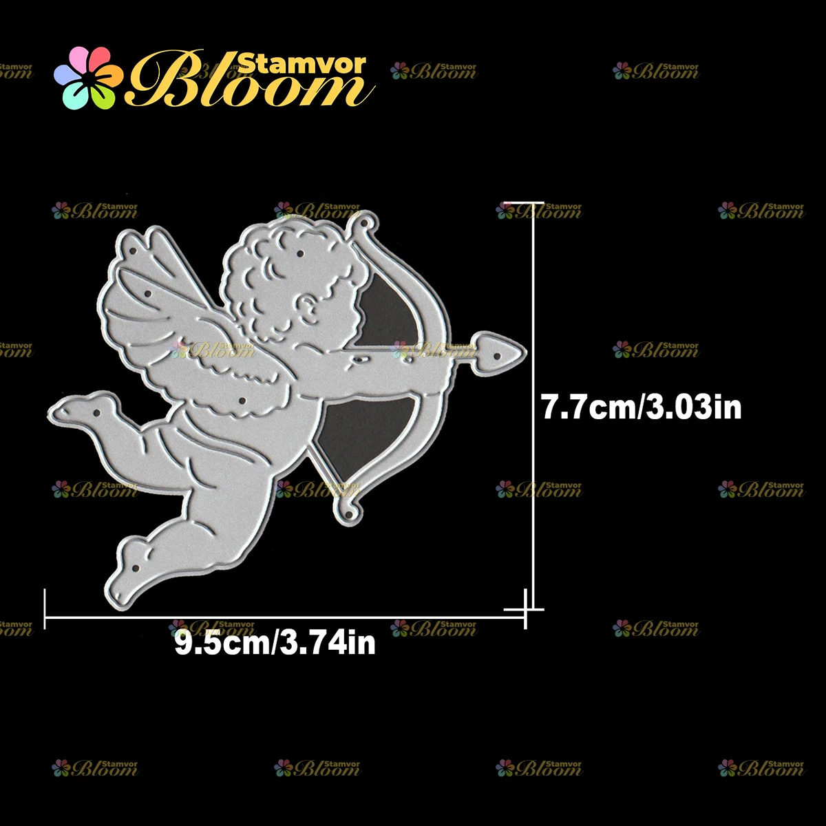 Original Lovely Valentine's Cupid Metal Cutting Dies Reusable Die Cuts For Scrapbook Card Making DIY Craft Decor